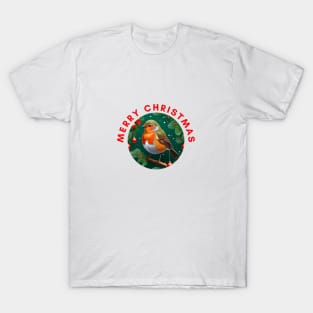 Merry Christmas Robin T-Shirt